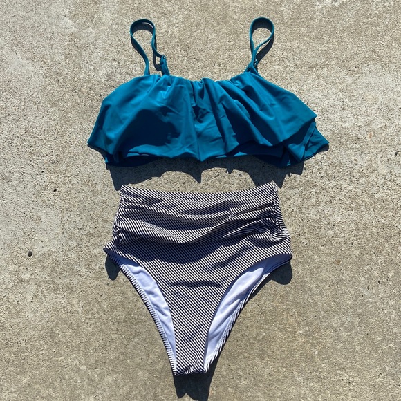 Cupshe Other - Cupshe Two Piece High Rise Bikini Size Small